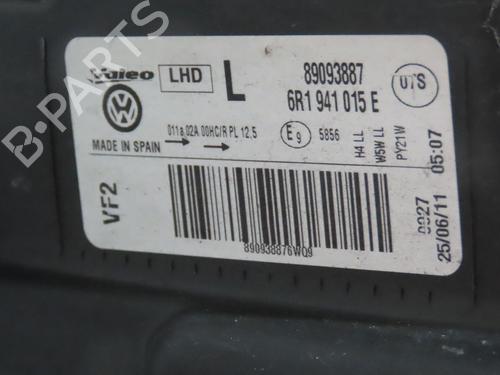 Used Left headlight VW POLO V (6R1, 6C1) 1.2 TDI (75 hp) 28177973