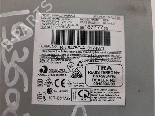 Radio CITROËN C3 / C3 ORIGIN III (SX) 1.2 VTi 68 | BP13310531E6 