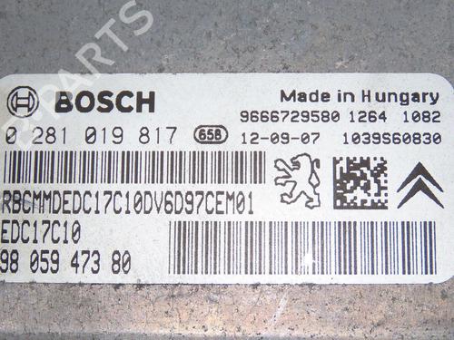 Motorstyringsenhed PEUGEOT 208 I (CA_, CC_) 1.6 HDi (92 hp) 24302647
