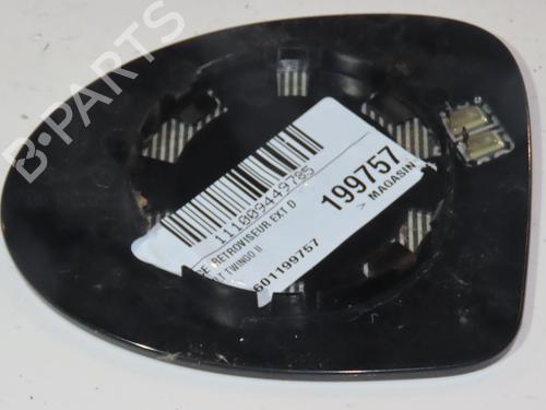 Used Right mirror glass RENAULT TWINGO II (CN0_) 1.2 16V (CN0K, CN0V, CN0A) (76 hp) 25796524