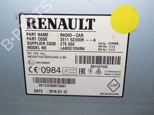 Display monitor RENAULT CLIO IV (BH_) 1.5 dCi 90 | BP23161502C48