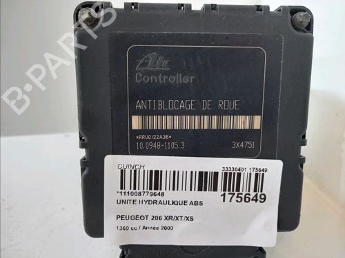 Used ABS pump PEUGEOT 206 Hatchback (2A/C) 1.4 i (75 hp) 9024406