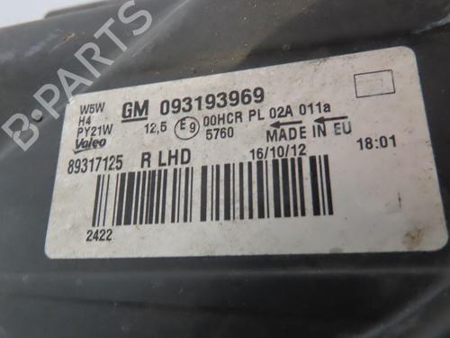 Right headlight OPEL AGILA B (H08) 1.0 (F68) | BP25377059C29