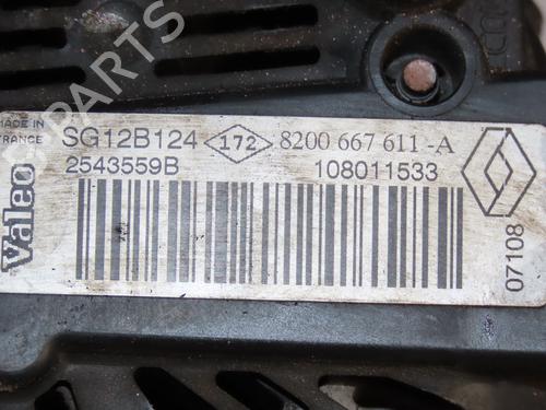Alternator RENAULT SCÉNIC II (JM0/1_) 1.9 dCi (JM14) | BP30605965M7