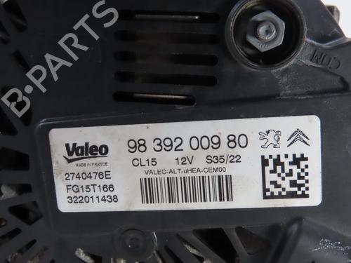 Alternator PEUGEOT 5008 II (MC_, MJ_, MR_, M4_) 1.6 PureTech 180 (M45GFR) | BP29901572M7