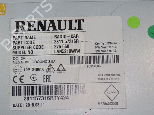 Radio RENAULT CLIO IV (BH_) 1.5 dCi 90 | BP24378775E6 