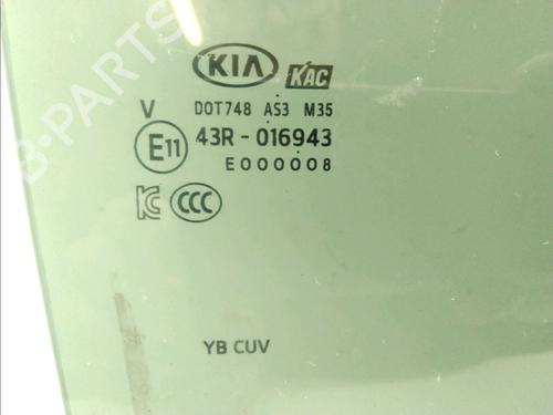 Used Rear right door window KIA STONIC (YB) 1.0 T-GDi (101 hp) 15201357