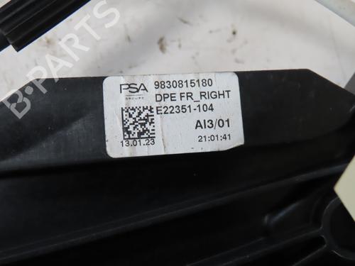 Used Front right window mechanism Front right window mechanism PEUGEOT 308 III (FB_, FH_, FP_, F3_, FM_) PureTech 130 (FPHNSL, FPHNST) (131 hp) 27551239 27551239