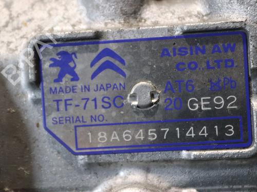 Gearbox PEUGEOT 2008 I (CU_) 1.2 THP 110 / PureTech 110 | BP24487038M3 