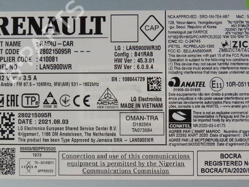 Display monitor DACIA SANDERO III 1.0 TCe 90 | BP29469304C48 