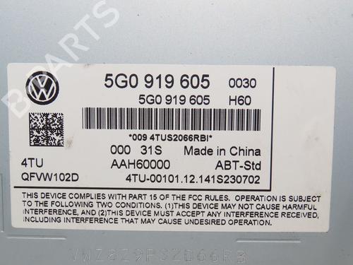 Radio VW GOLF VII (5G1, BQ1, BE1, BE2) 1.6 TDI | BP24487944E6