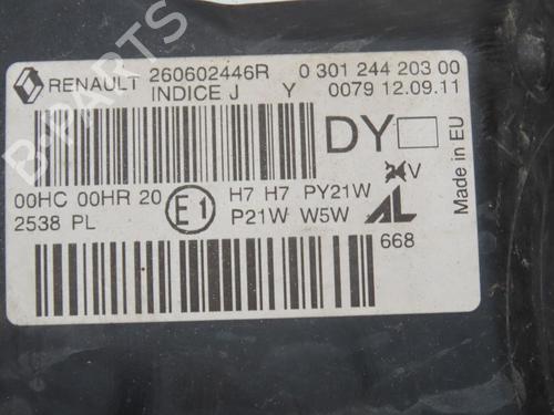 Left headlight RENAULT MEGANE III Grandtour (KZ0/1) 1.5 dCi (KZ09, KZ0D, KZ1G, KZ29, KZ14, KZ1W, KZ10, KZ1F,... | BP24489731C28 