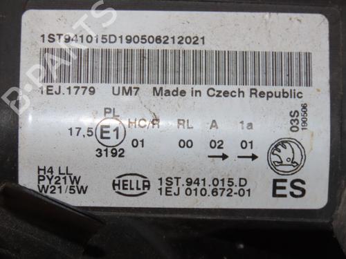 Left headlight SKODA CITIGO (NF1) 1.0 | BP29758888C28 