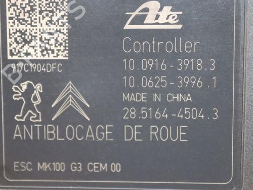 ABS pump PEUGEOT 208 I (CA_, CC_) 1.6 HDi / BlueHDi 75 | BP28613829M43