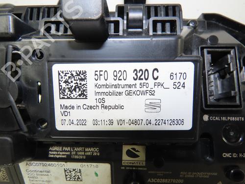 Instrument cluster SEAT ATECA (KH7, KHP) 2.0 TDI | BP17136298C47 