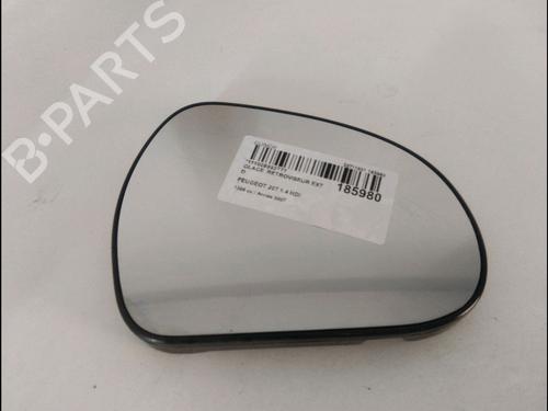 Used Right mirror glass PEUGEOT 207 (WA_, WC_) 1.4 HDi (68 hp) 14897924
