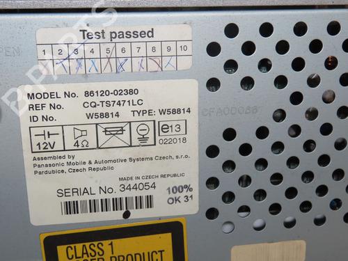 radio-toyota-corolla-_e12_-2001-2002-2003-2004-2005-2006-2007-2008-24487910 main image