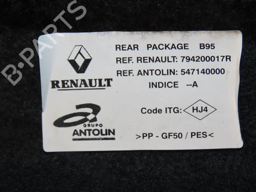 Rear parcel shelf RENAULT MEGANE III Hatchback (BZ0/1_, B3_) 1.5 dCi (BZ09, BZ0D, BZ1W, BZ29, BZ14) | BP17552794C85 