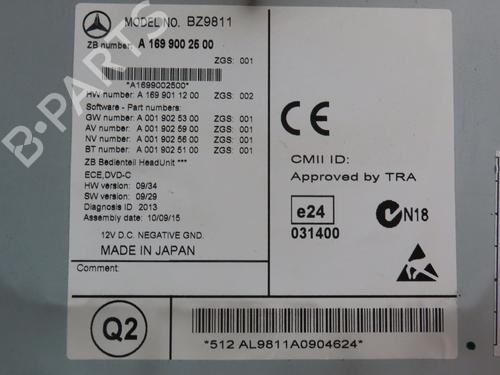 Used Radio MERCEDES-BENZ B-CLASS Sports Tourer (W245) B 200 CDI (245.208) (140 hp) 28485492