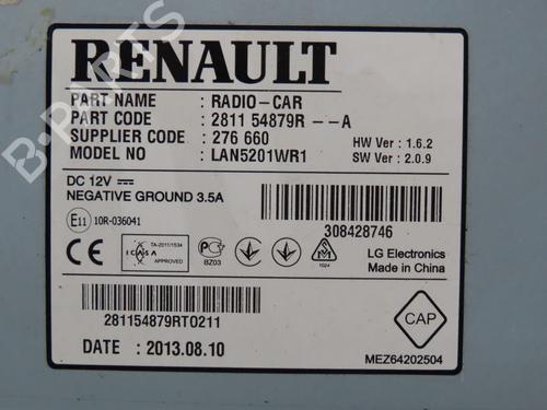 Radio RENAULT CAPTUR I (J5_, H5_) 0.9 TCe 90 | BP36758637E6 - Image 4