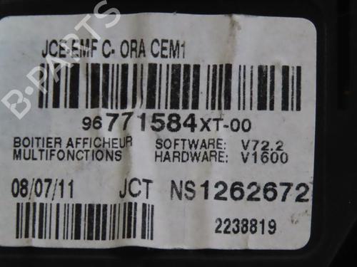 Used Display monitor Display monitor CITROËN C3 II (SC_) 1.4 HDi 70 (SC8HZC, SC8HR0, SC8HP4) (68 hp) 25376991 25376991