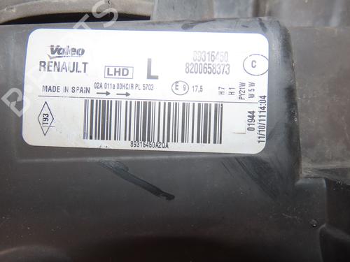 Left headlight RENAULT MODUS / GRAND MODUS (F/JP0_) 1.5 dCi 75 | BP29380486C28 