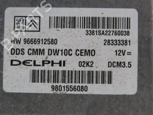 Used Engine control unit (ECU) CITROËN DS5 2.0 HDi 165 (163 hp) 28445592