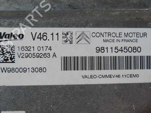 Used Engine control unit (ECU) CITROËN C3 II (SC_) 1.2 VTi 82 (82 hp) 29215214