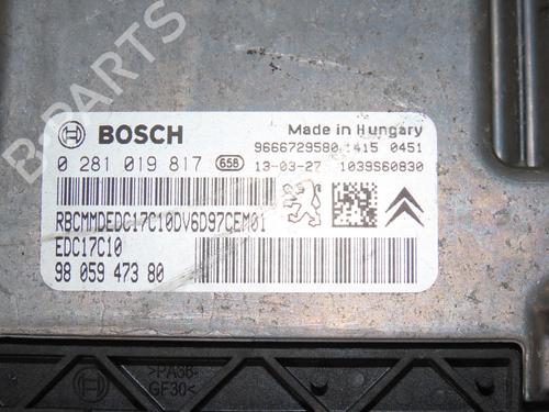 Engine control unit (ECU) PEUGEOT 208 I (CA_, CC_) 1.6 HDi | BP24419829M57