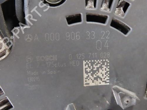 Alternator MERCEDES-BENZ A-CLASS (W176) A 220 CDI (176.003) | BP19282189M7 