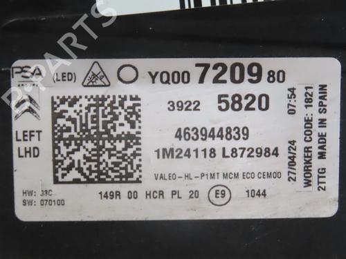 Used Left headlight CITROËN C3 AIRCROSS II (2R_, 2C_) 1.5 BlueHDi 110 (110 hp) 26280895