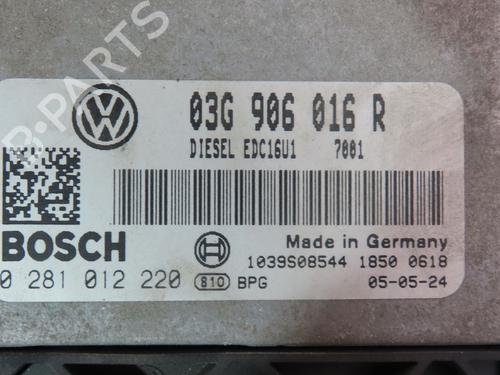 Used Engine control unit (ECU) VW GOLF PLUS V (5M1, 521) 1.9 TDI (105 hp) 25376946