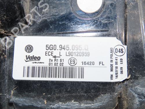 Used Left taillight VW GOLF VII (5G1, BQ1, BE1, BE2) 1.4 TSI MultiFuel (125 hp) 24490019