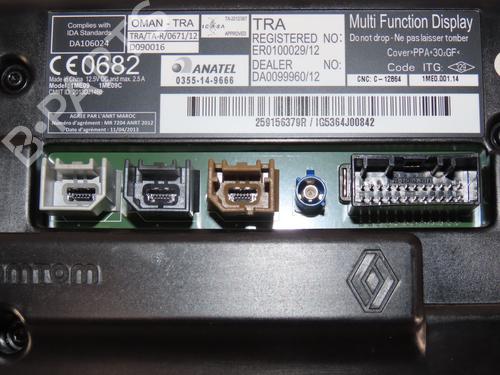 Multifunctionele display RENAULT KANGOO / GRAND KANGOO II (KW0/1_) 1.5 dCi 90 (KW05, KW08, KW0G, KW11) (90 hp) 30652020