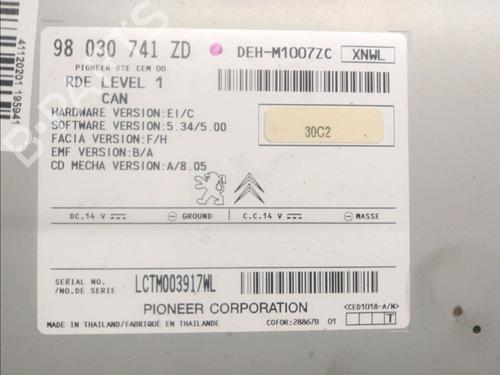 Radio PEUGEOT 208 I (CA_, CC_) 1.4 HDi | BP15276450E6