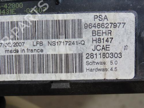Climate control PEUGEOT 307 CC (3B) 2.0 HDi 135 | BP23161254I5 