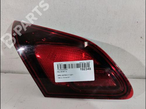 Used Left tailgate light OPEL ASTRA J (P10) 1.7 CDTI (68) (110 hp) 12105362