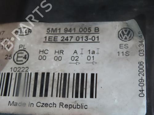 Used Left headlight VW GOLF PLUS V (5M1, 521) 1.9 TDI (90 hp) 26162616