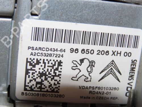 Radio PEUGEOT 308 I (4A_, 4C_) 1.6 HDi | BP19263571E6 