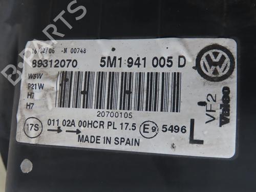 Left headlight VW GOLF PLUS V (5M1, 521) 1.9 TDI | BP33444550C28  - Image 5