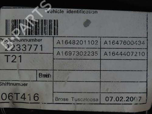 Rear right window mechanism MERCEDES-BENZ M-CLASS (W164) ML 420 CDI 4-matic (164.128) | BP29740300C25 