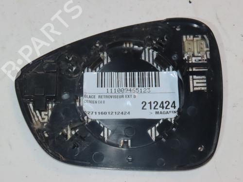 Used Right mirror glass CITROËN C4 II (NC_) 1.6 HDi 90 (92 hp) 26311088