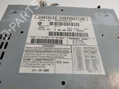 Radio DODGE CALIBER 2.0 CRD | BP9416280E6