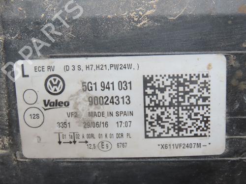 Left headlight VW GOLF VII (5G1, BQ1, BE1, BE2) 1.4 TSI | BP28572665C28 