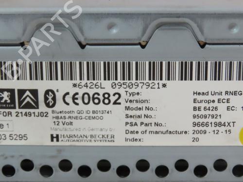 Radio PEUGEOT 3008 I MPV (0U_) 2.0 HDi 150 / BlueHDi 150 | BP28416630E6