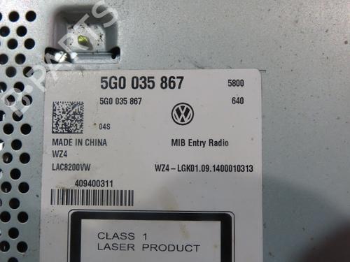 Radio VW GOLF VII (5G1, BQ1, BE1, BE2) 1.6 TDI | BP17372316E6 