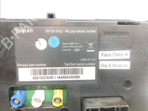 Used Display monitor Display monitor RENAULT LAGUNA III (BT0/1) 1.5 dCi (BT00, BT0A, BT0T, BT1J) (110 hp) 13544871 13544871