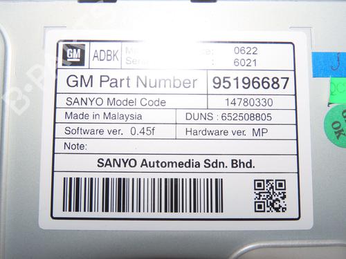 Display monitor OPEL INSIGNIA A Sports Tourer (G09) 2.0 CDTI (35) | BP29758786C48