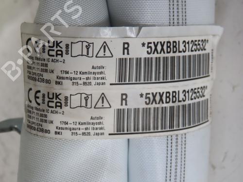 Right curtain airbag PEUGEOT 308 III (FB_, FH_, FP_, F3_, FM_) PureTech 130 (FPHNSL, FPHNST) | BP27489585C12