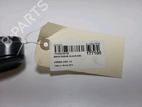 Used Front windshield wiper arm Front windshield wiper arm HONDA CIVIC VIII Hatchback (FN, FK) 1.4 (FK1, FN4) (100 hp) 14900989 14900989